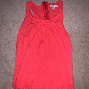 American Eagle back zip orange tank top